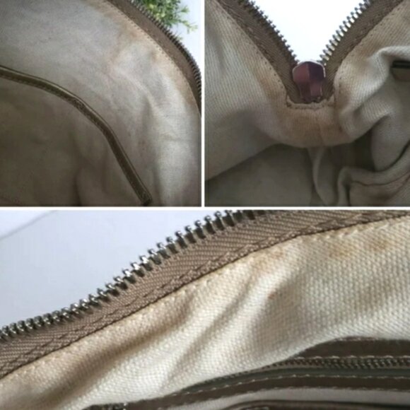 MICHAEL Micheal Kors Metallic Champagne Gold Leather Studded Satchel - Picture 12 of 12